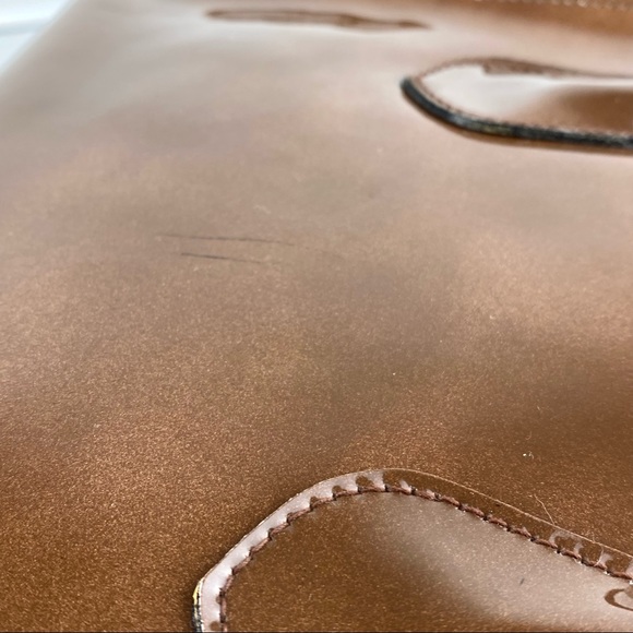 Gorgeous Vintage Ronay Dark Brown Patent Leather Handbag Purse 1960s - Picture 5 of 10